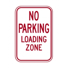 R7-6 No Parking Loading Zone