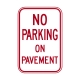 R8-1 No Parking On Pavement R8-1 No Parking On Pavement