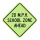 S4-5A XXX MPH School Zone Ahead S4-5A XXX MPH School Zone Ahead