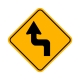 W1-3L Reverse Left Turn W1-3L Reverse Left Turn