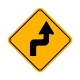 W1-3R Reverse Right Turn W1-3R Reverse Right Turn