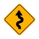 W1-5L Winding Road Left W1-5L Winding Road Left