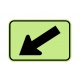 W16-7PL Supplemental Arrow Left W16-7PL Supplemental Arrow Left