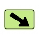W16-7PR Supplemental Arrow Right W16-7PR Supplemental Arrow Right
